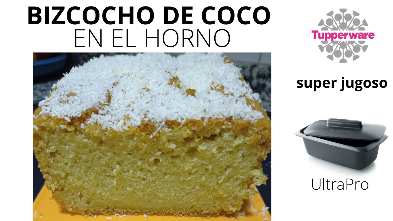 Bizcocho de coco fácil y súper jugoso en el horno