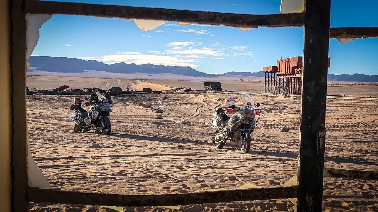 Riding the South of Namibia Day 2 Kolmanskop, Luderitz, Dias Cross to Aus