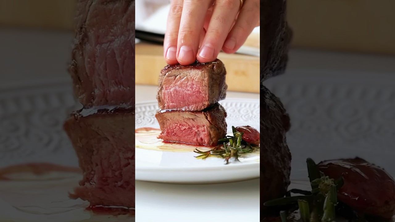 MEDALH&Atilde;O DE FIL&Eacute; MIGNON NA FRIGIDEIRA IGUAL DE RESTAURANTE #receita #receitas #carne #comida
