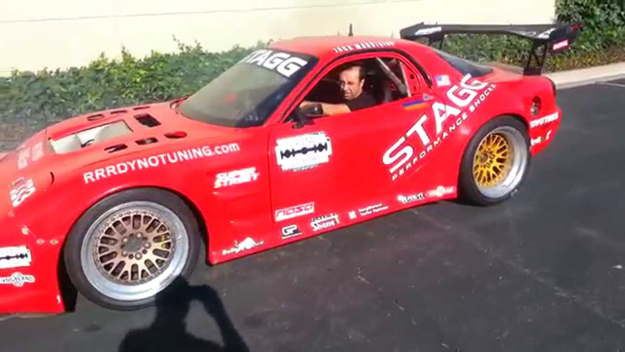 LOUD -  Starting up the Time Attack Mazda RX-7 FD Race Car