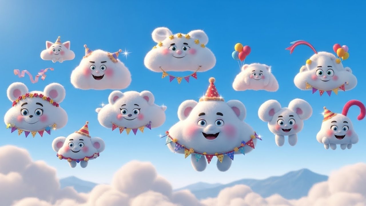 The Happy Cloud Parade ☁️🎉 | Kids Song 2026 | Nursery Rhymes for Toddlers