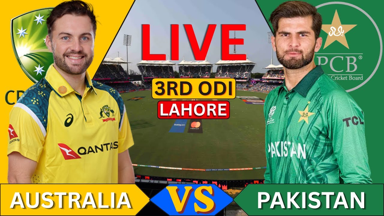 🔴Live: Australia vs Pakistan, 3RD ODI | Live Cricket Match | AUS vs PAK, LIVE ODI Match Today