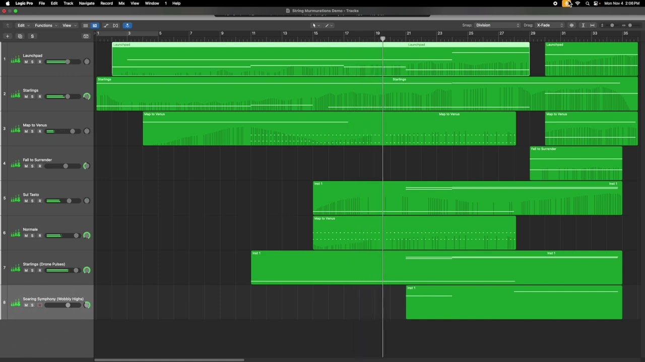 Demo Cue with The Crow Hill Company's String Murmurations ┃
