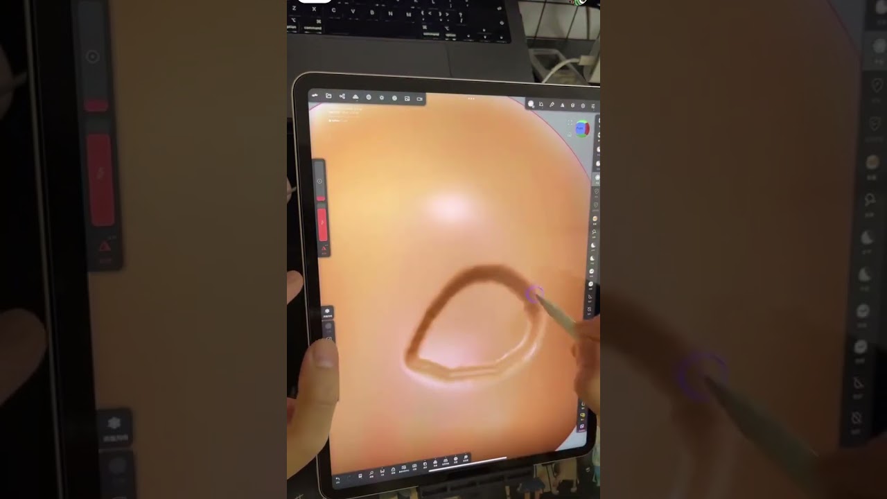Use nomad to model,drawing in Nomad Sculpt #nomadmodeling #nomadsculpt #nomadtutorial