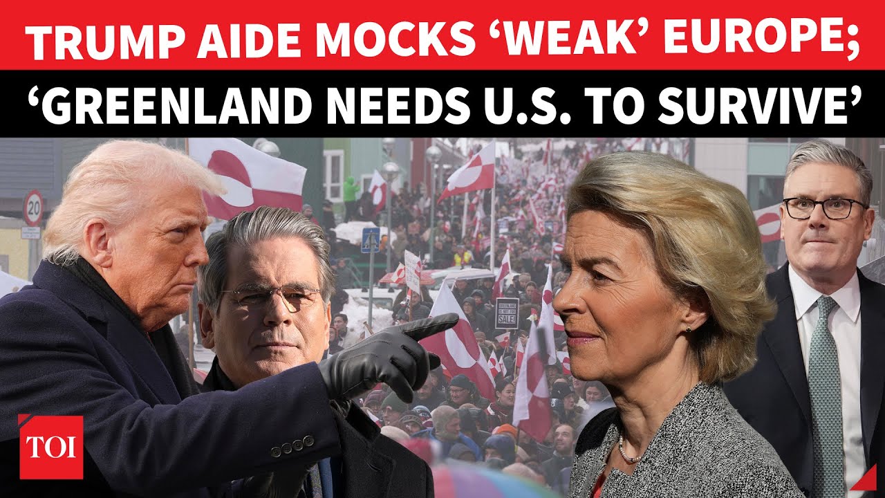 Trump Aide Laughs At ‘DUMB’ EU, ‘Greenland Can’t Survive If US…’ | POTUS’ Tariff War Gets Support