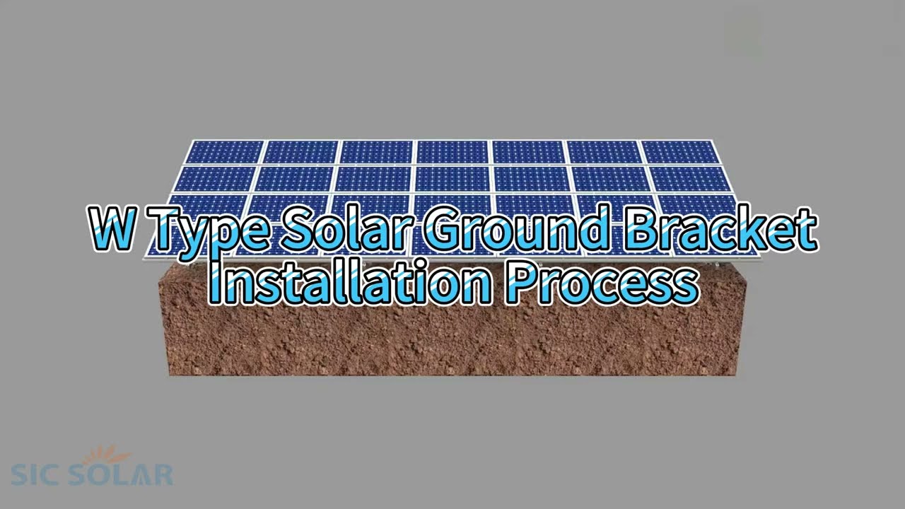 W Type solar Ground Bracket instaliation Process