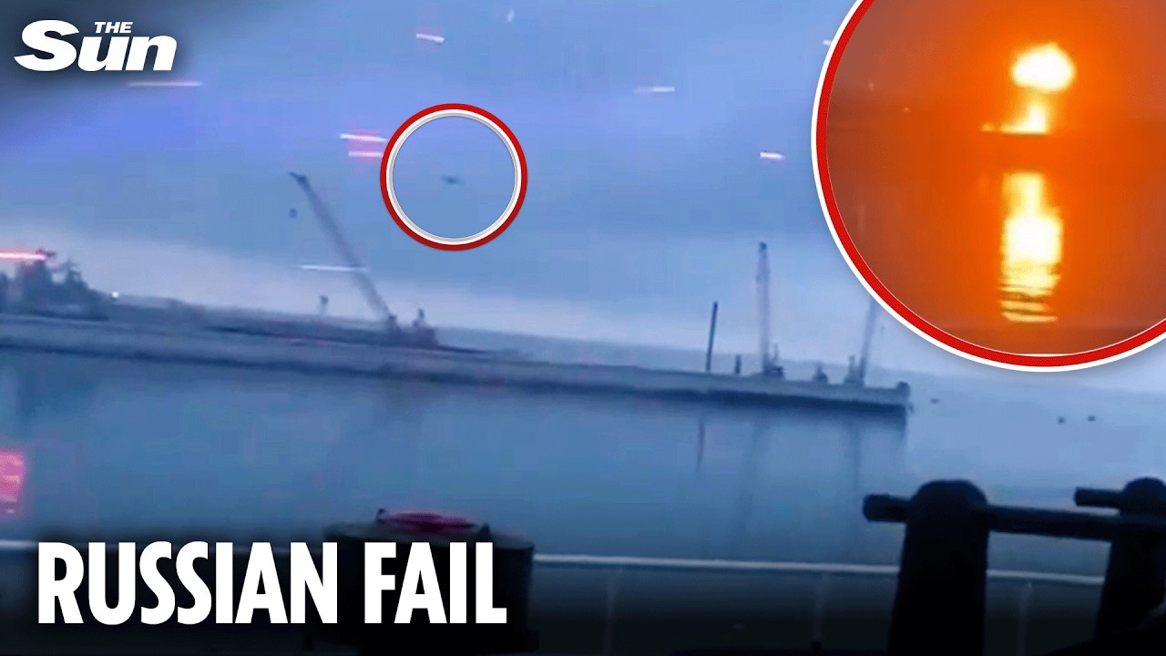 Russian frigate explodes after Putin's air defence fails to down Ukrainian drones