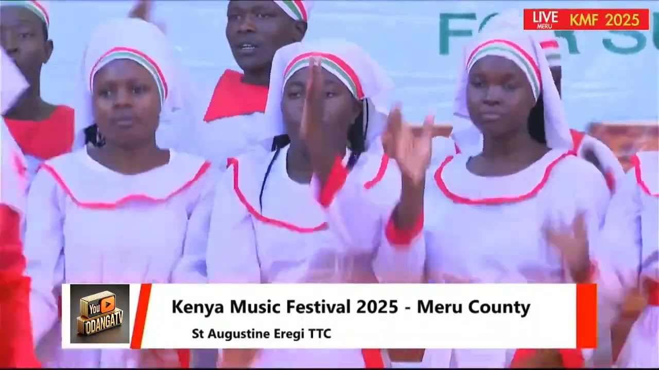 EREGI TTC PERFORMING A LUHYA SACRED FOLK SONG FROM THE AFRICAN DEVINE CHURCH AT THE KMF