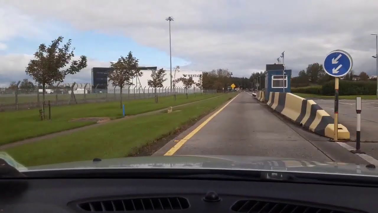 Leaving Park4less Car Park to N18 Motorway