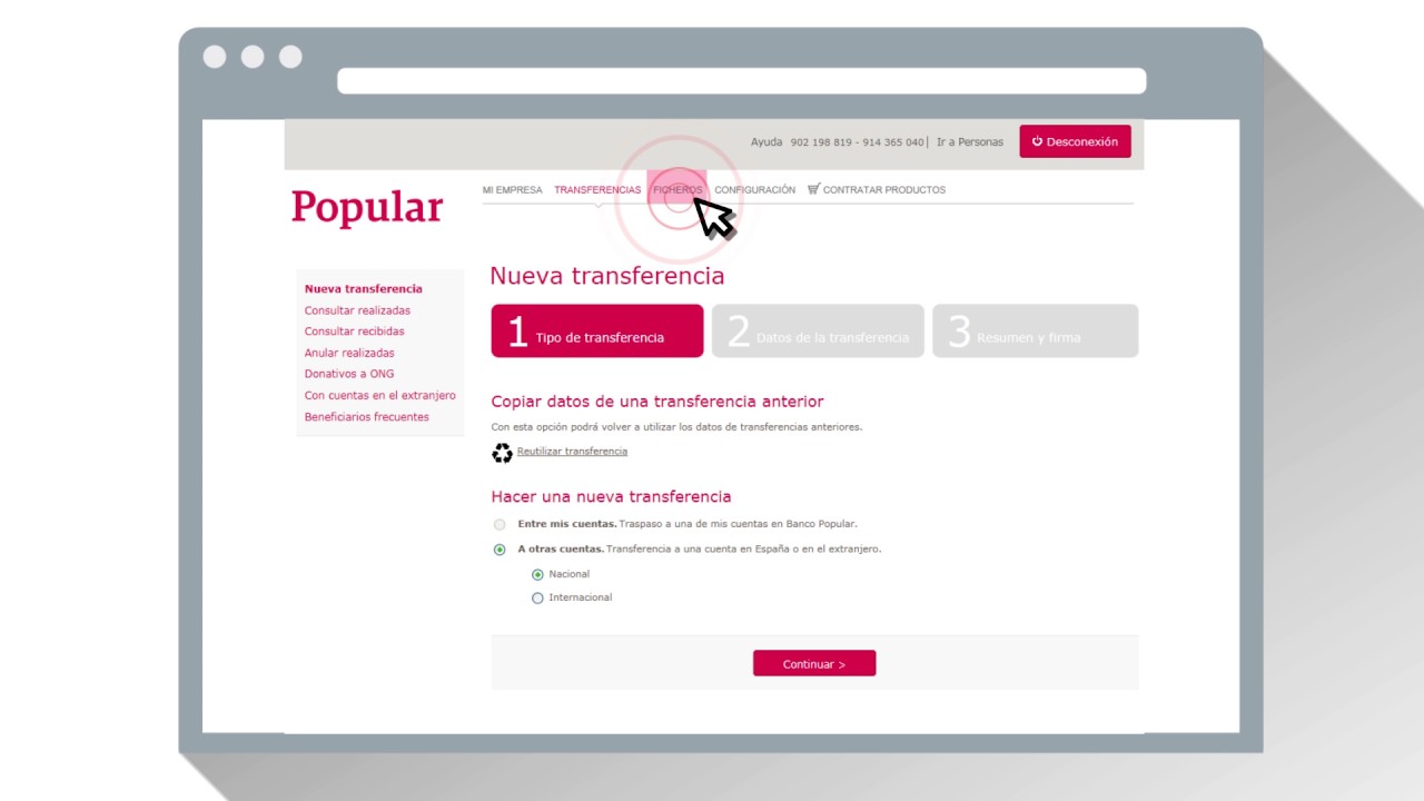 Popular Empresas   – Nueva Banca por Internet