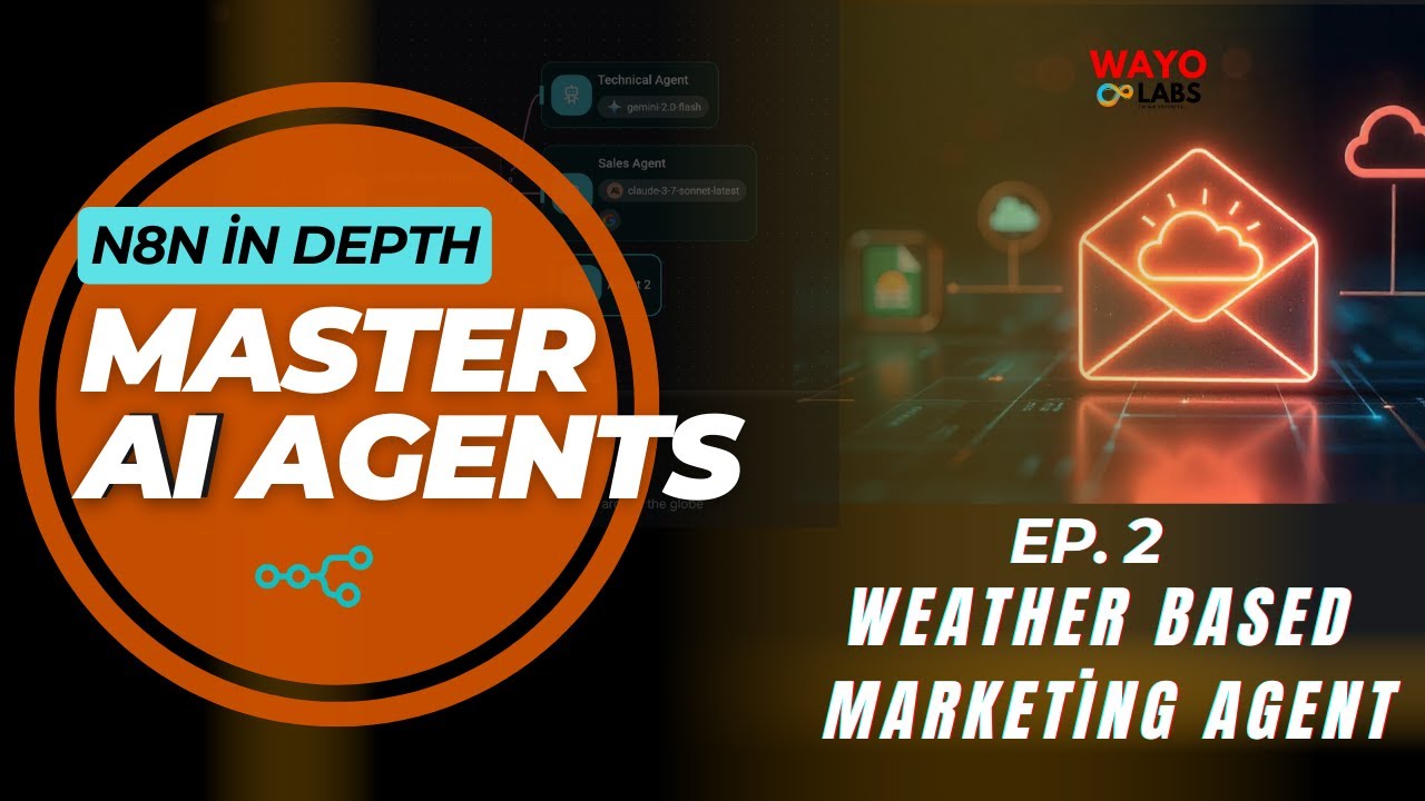 Master AI Agents Ep. 2 :  Weather Based  Marketing Agent | n8n in depth | No-Code Automation Series