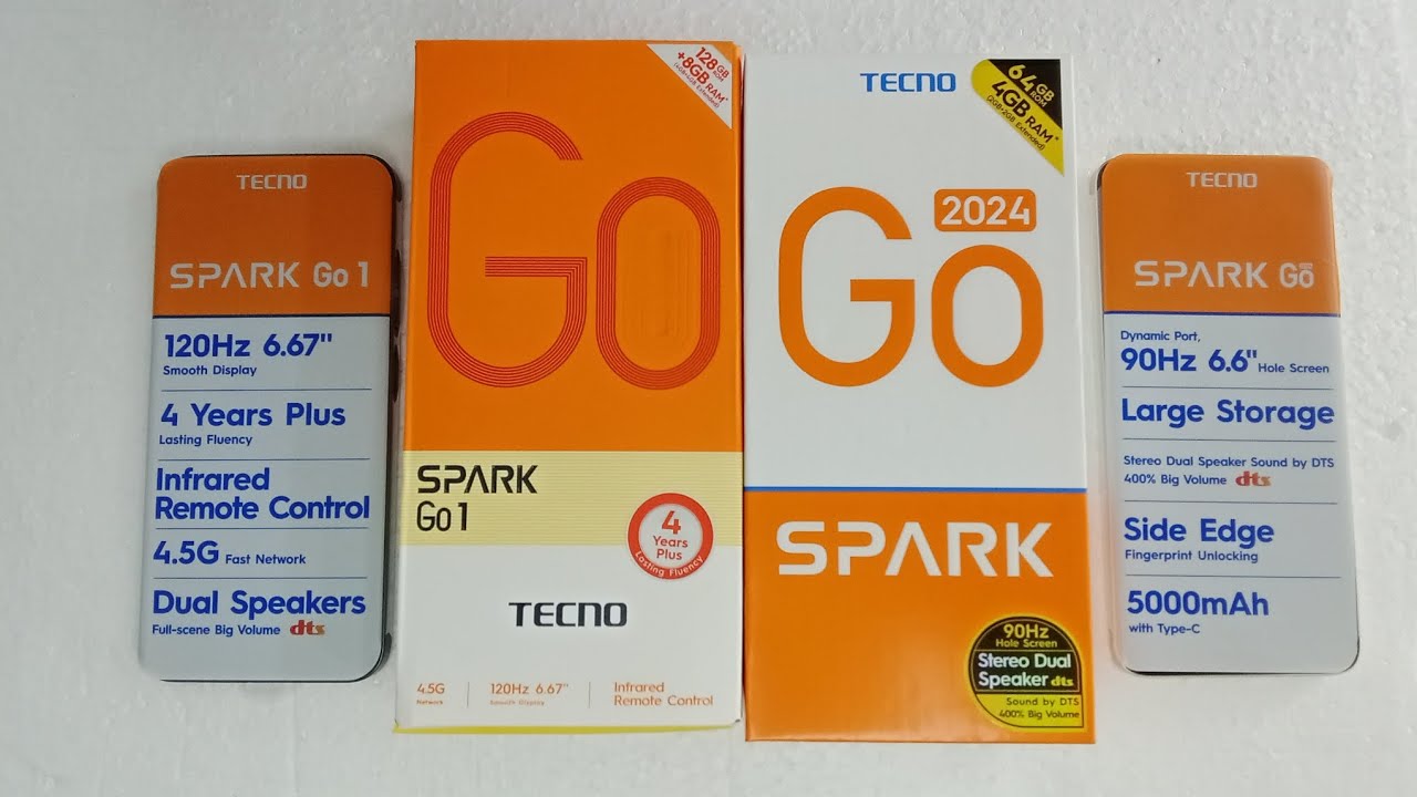 Tecno spark Go 2024 vs Tecno spark Go 1: Speed test