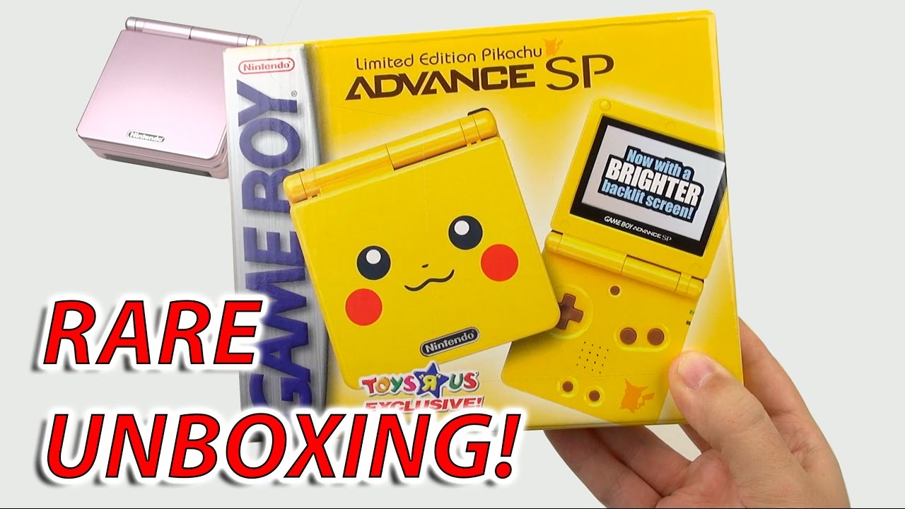 EXTREMELY RARE Unboxing: Pikachu Gameboy Advance SP