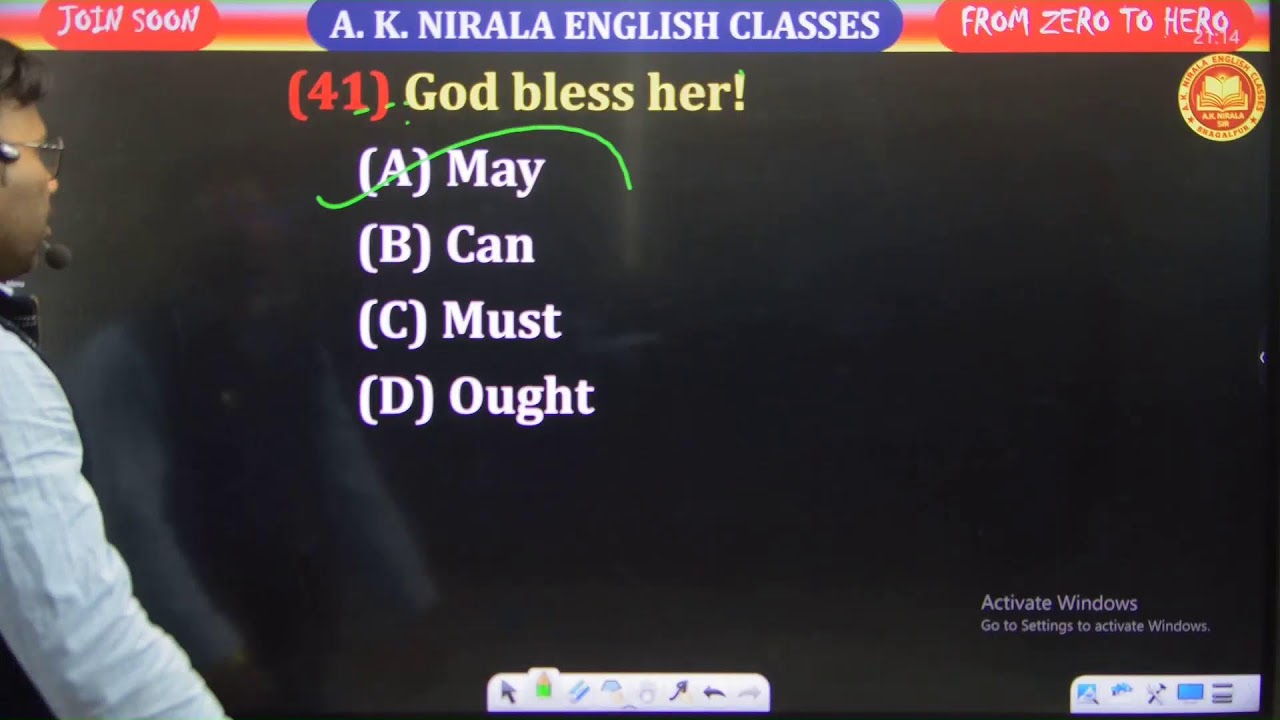 REVISION MODAL AUXILIARY VERB & TIME AND TENSE #bihar_board #12thenglishgrammar