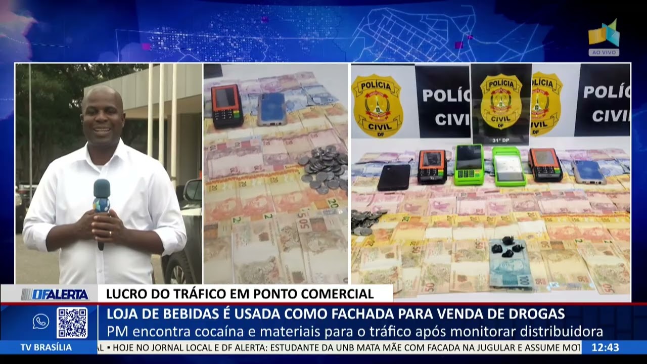 DF ALERTA -  Loja de bebidas é usada como fachada para venda de drogas