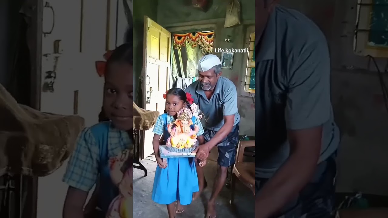 आमच्या पप्पानी गणपती आणला... #ganeshchitrashala #shortvideo #ganpatibappamorya   #majhabappa