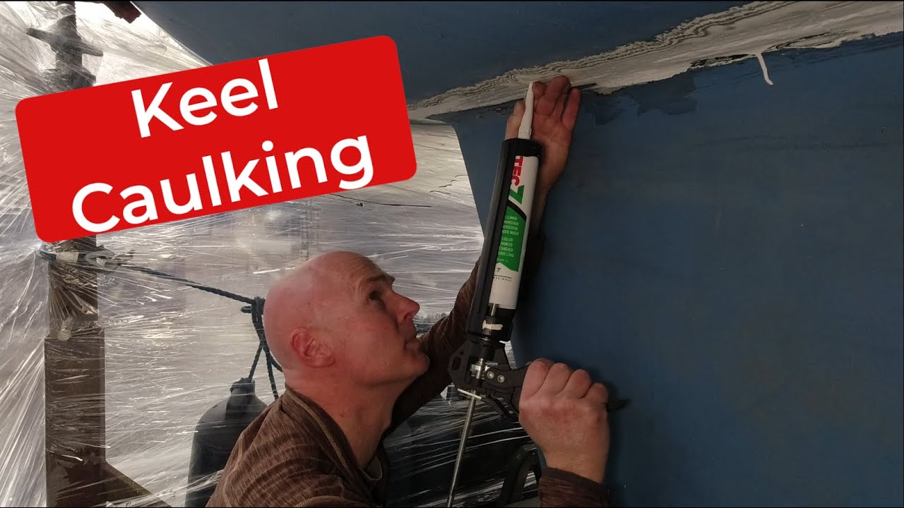 Re-caulking the keel