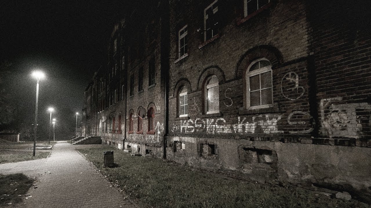 Depressed Neighborhoods. Walking in Dark Empty World #1