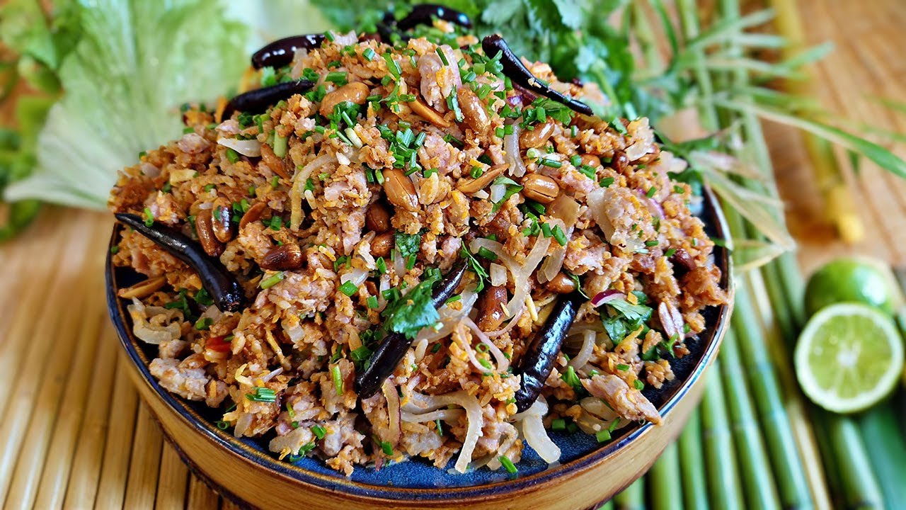 วิธีทำแหนมข้าวทอดสูตร​นี้ง่ายๆ​แช่บ - ວິທີເຮັດແຫນມເຂົ້າງ່າຍໆ -  Neam khao - Nems Thadeua