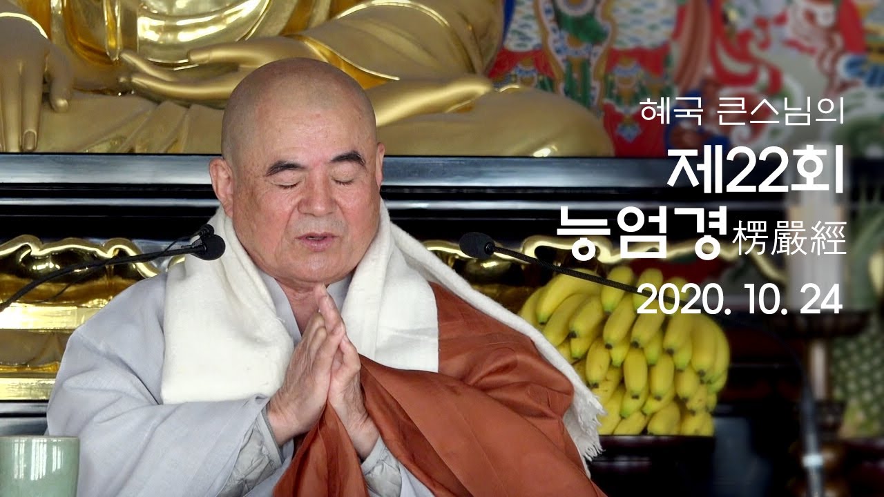 제22회 혜국스님의 능엄경 (석종사) 2020. 10. 25 (일) 수정본
