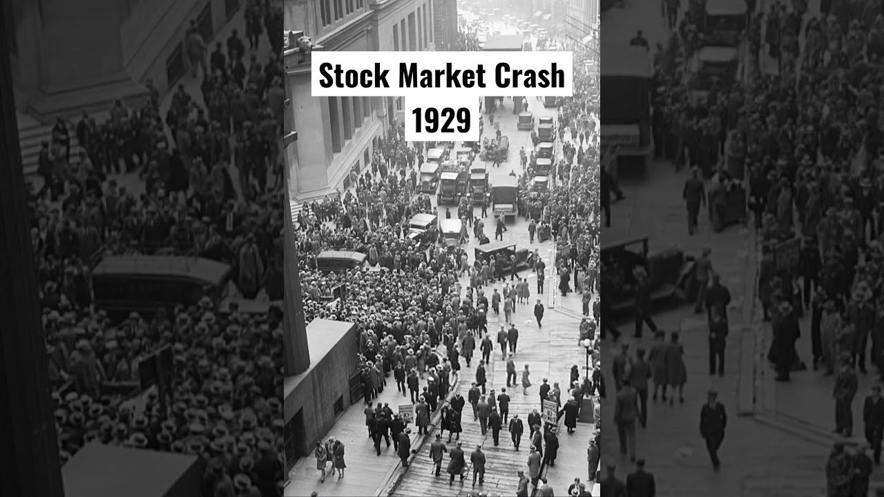 Scenes From The Stock Market Crash Of 1929 at WallStreet In New York #shorts #stockmarket