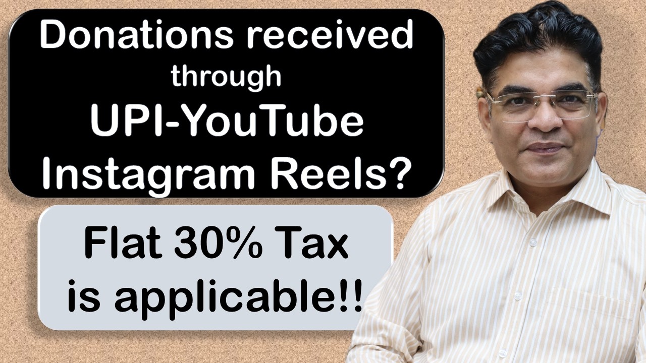 Taxability of Anonymous Donations; UPI QR Code Based Donations via YouTube Shorts-Insta Reels on NGO
