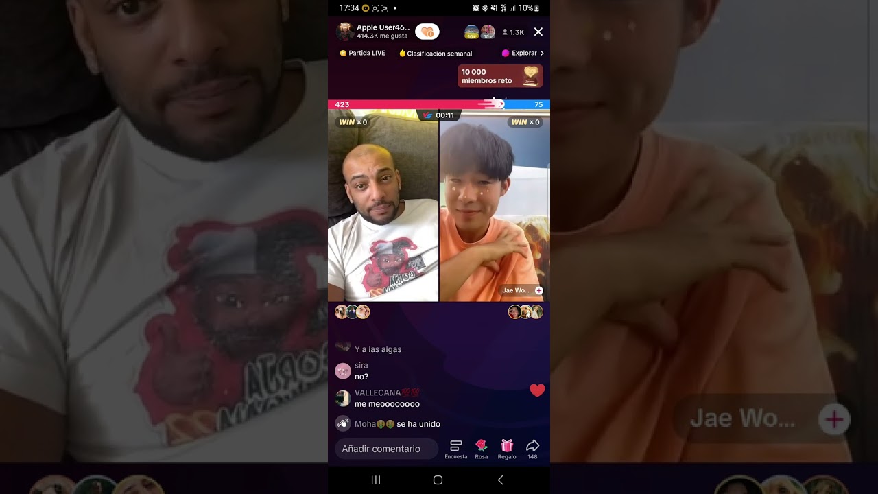 borja escalona y un chino