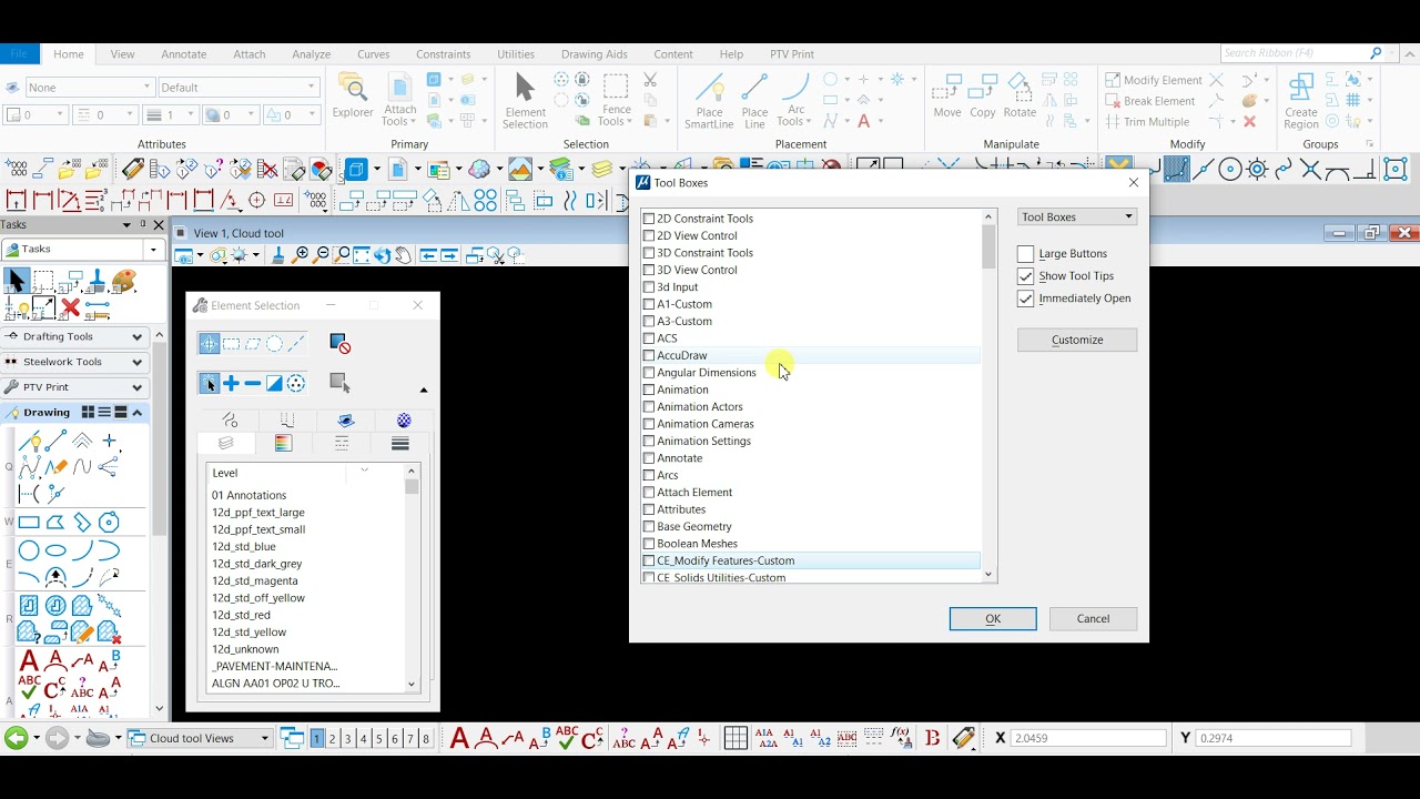 MicroStation CONNECT Edition: Cloud Tool