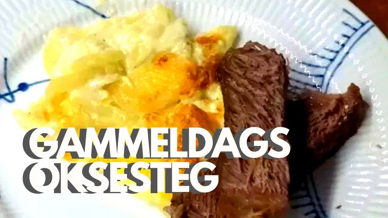 Gammeldags oksesteg (braiseret, mørt oksekød) - Opskrift # 153