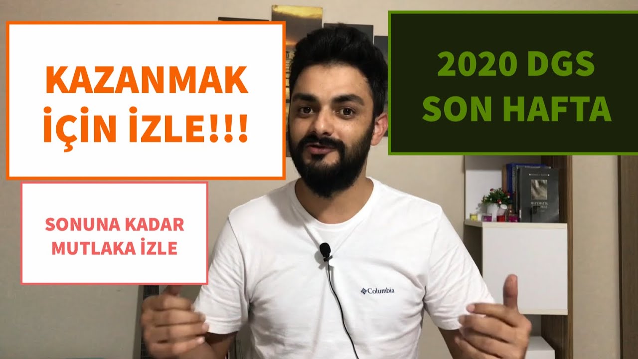 2020 DGS Yİ KAZANMAK İÇİN MUTLAKA İZLE !!! #2020DGS #DGS #DGS2020