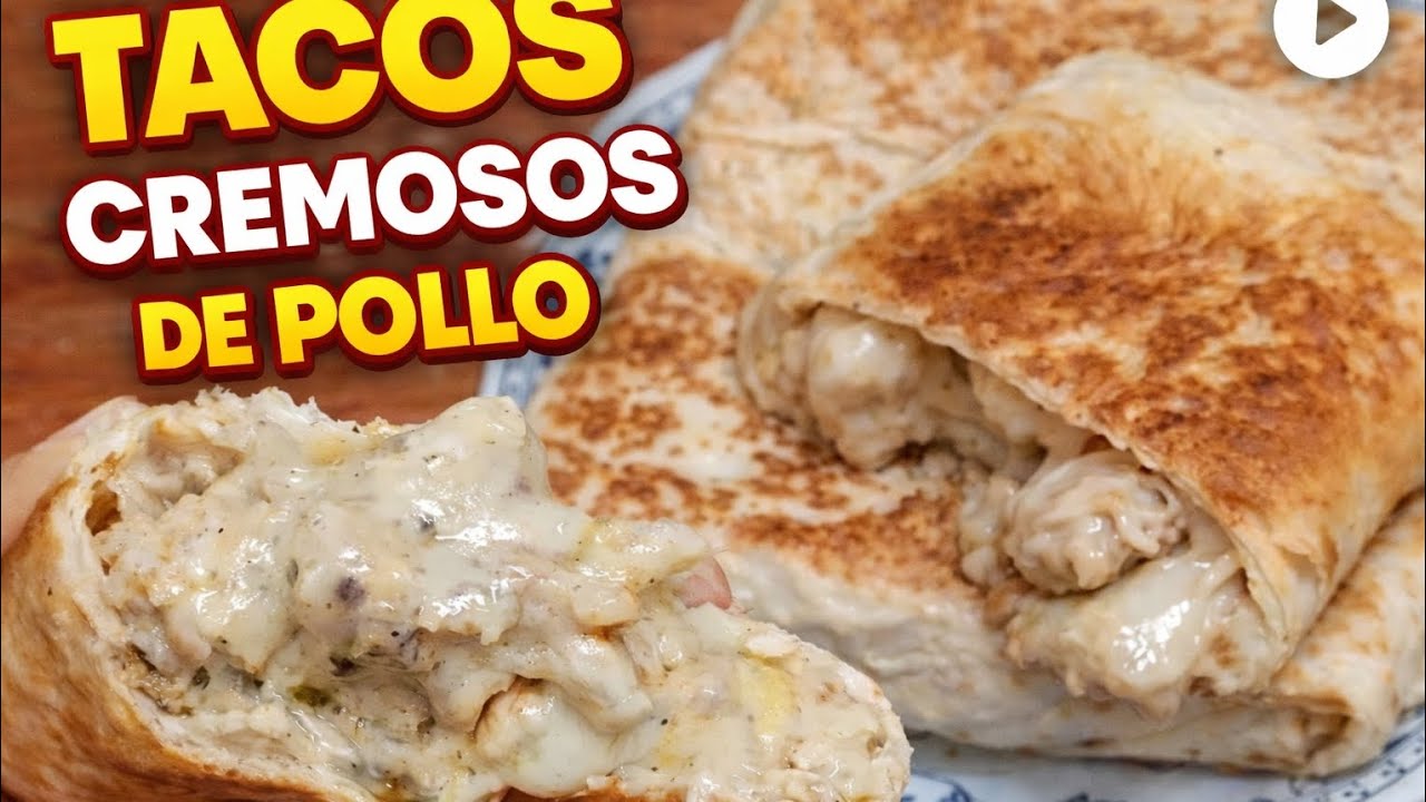 TACOS CREMOSOS DE POLLO | طاكوس بالدجاج بالكريمة ساهل واقتصادي