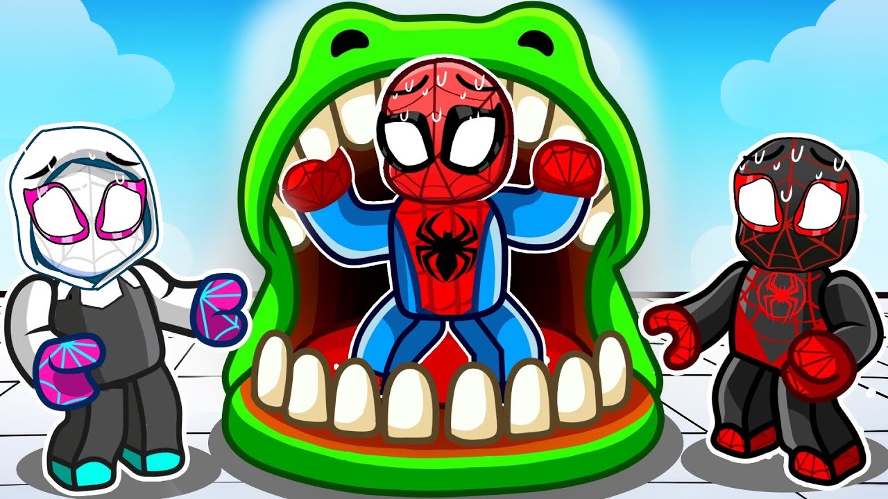 Don't Let The Crocodile Bite Spidey Friends in Roblox!