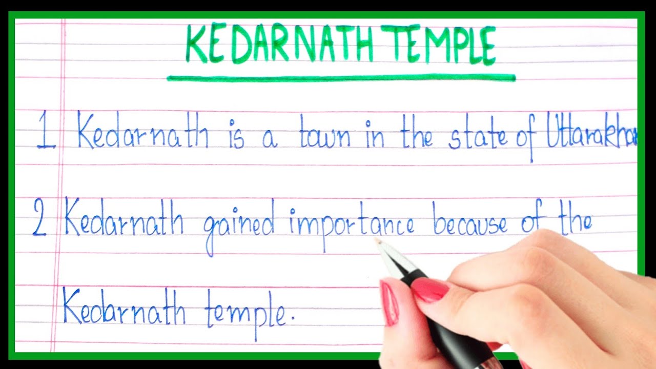 10 lines on kedarnath temple in english | Essay on kedarnath temple | Facts about kedarnath temple