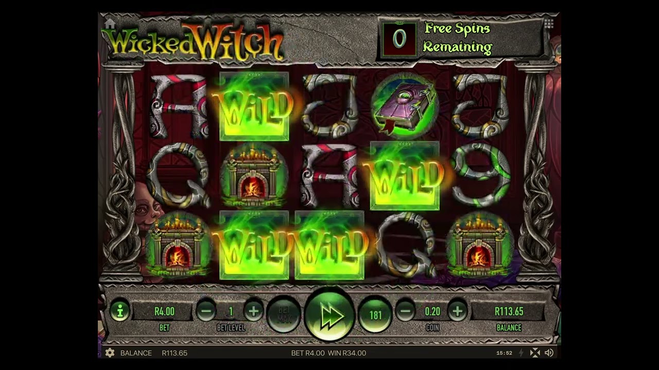 WHAT A BONUS!  - BIG WIN - R100 GAME PLAY - WICKED WITCH Online SLOTS