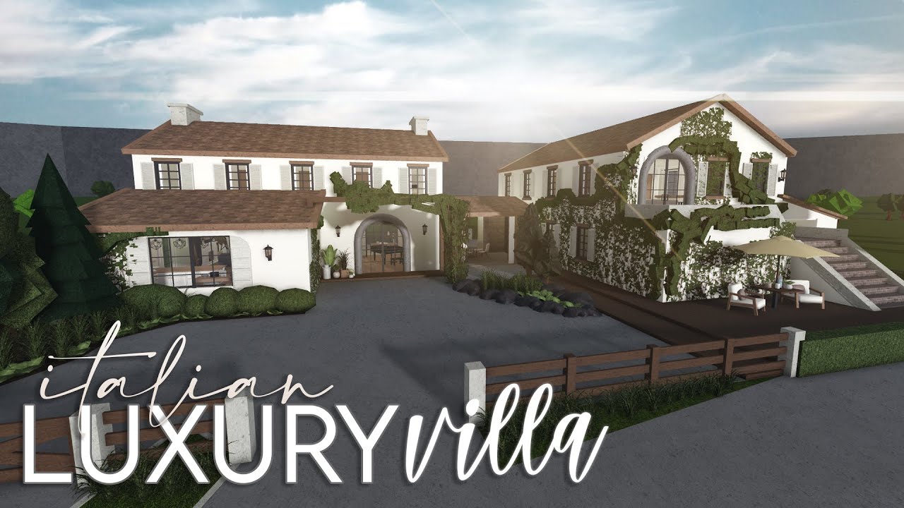 Bloxburg | Italian Luxury Villa | 350k (No Large Plot) | House Build