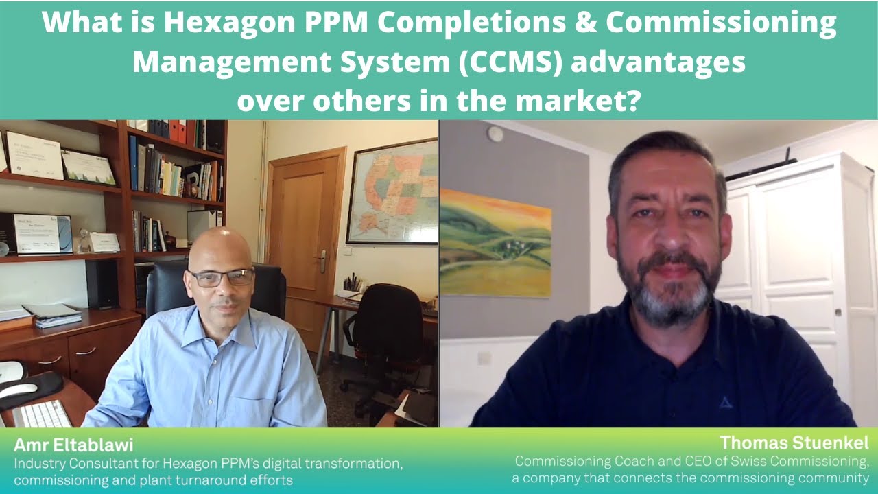 What is Hexagon PPM Completions & Commissioning Management System (CCMS) advantages?