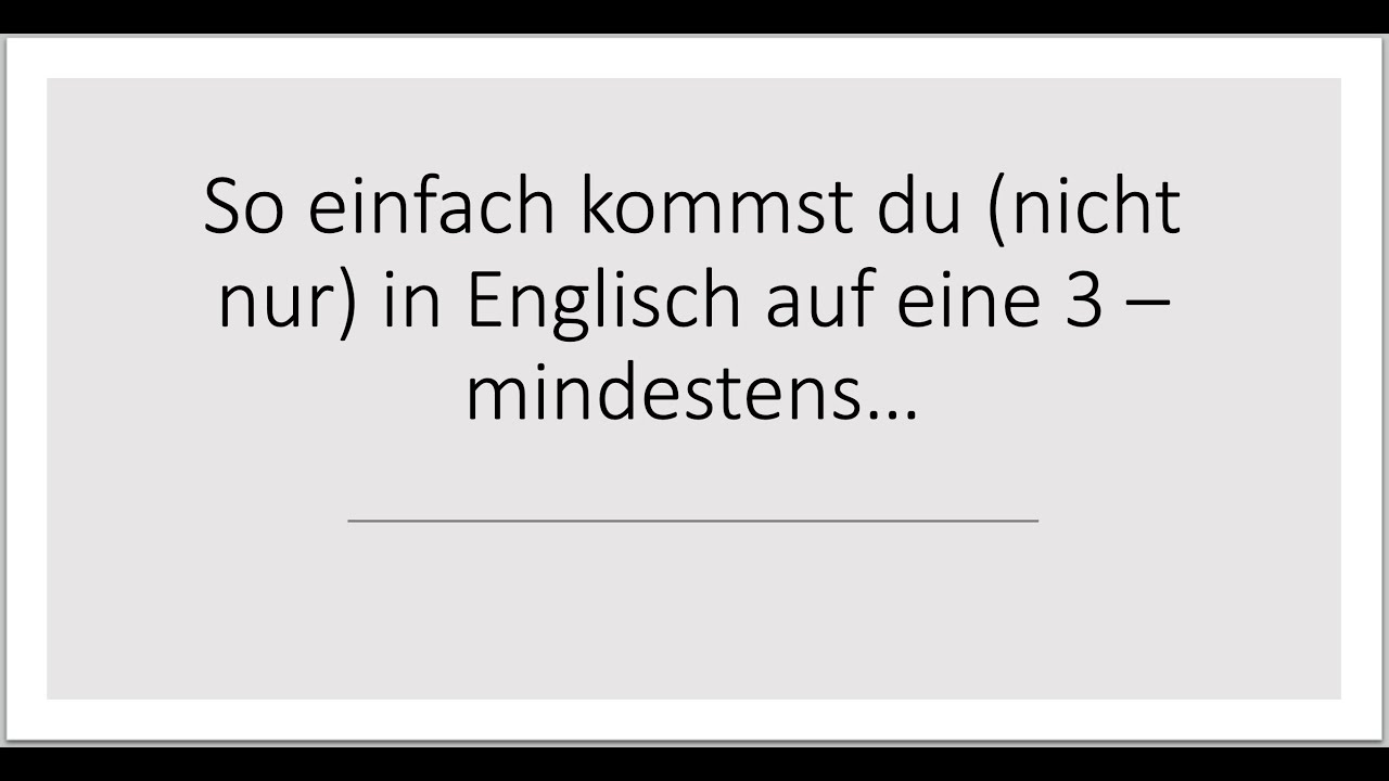 15 sichere Tipps um deine Englischnote zu verbessern...