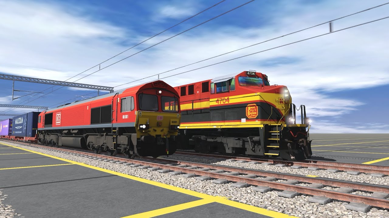 Trainz Race: DB Class 66 VS KCS ES44AC (Trainz #76)