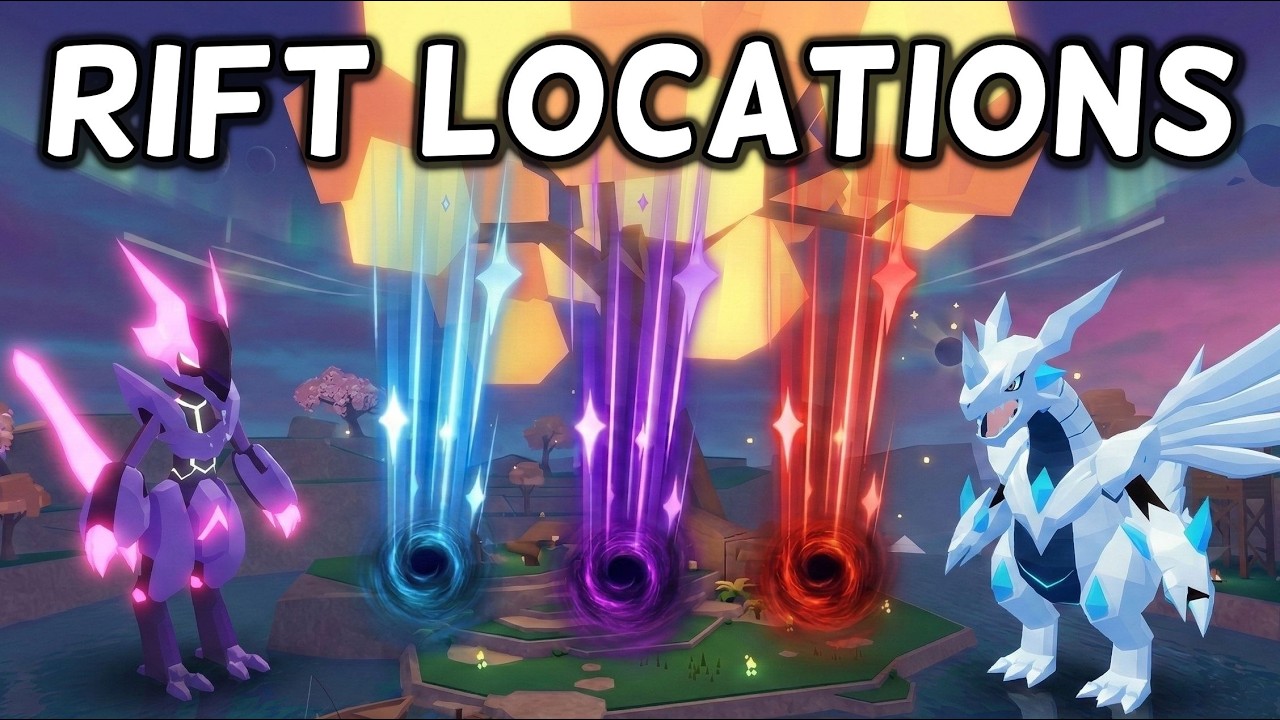 RIFT LOCATIONS in Spirit Grove Catch a Monster Roblox