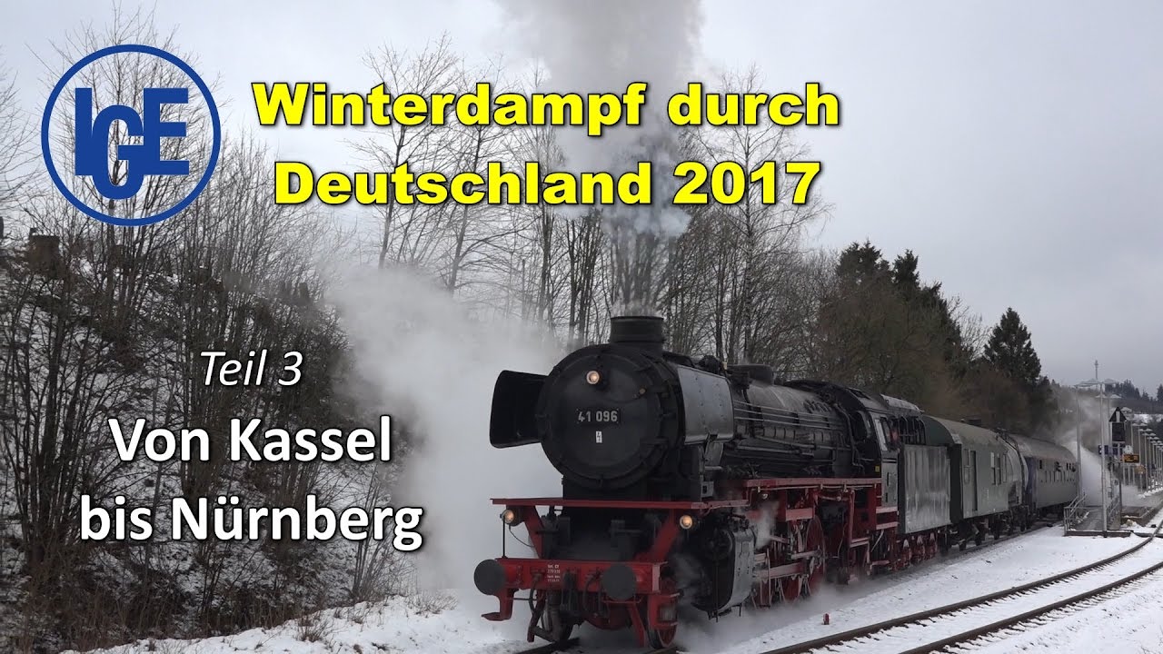 Winterdampffahrt durch Deutschland 2017 Teil 3/3