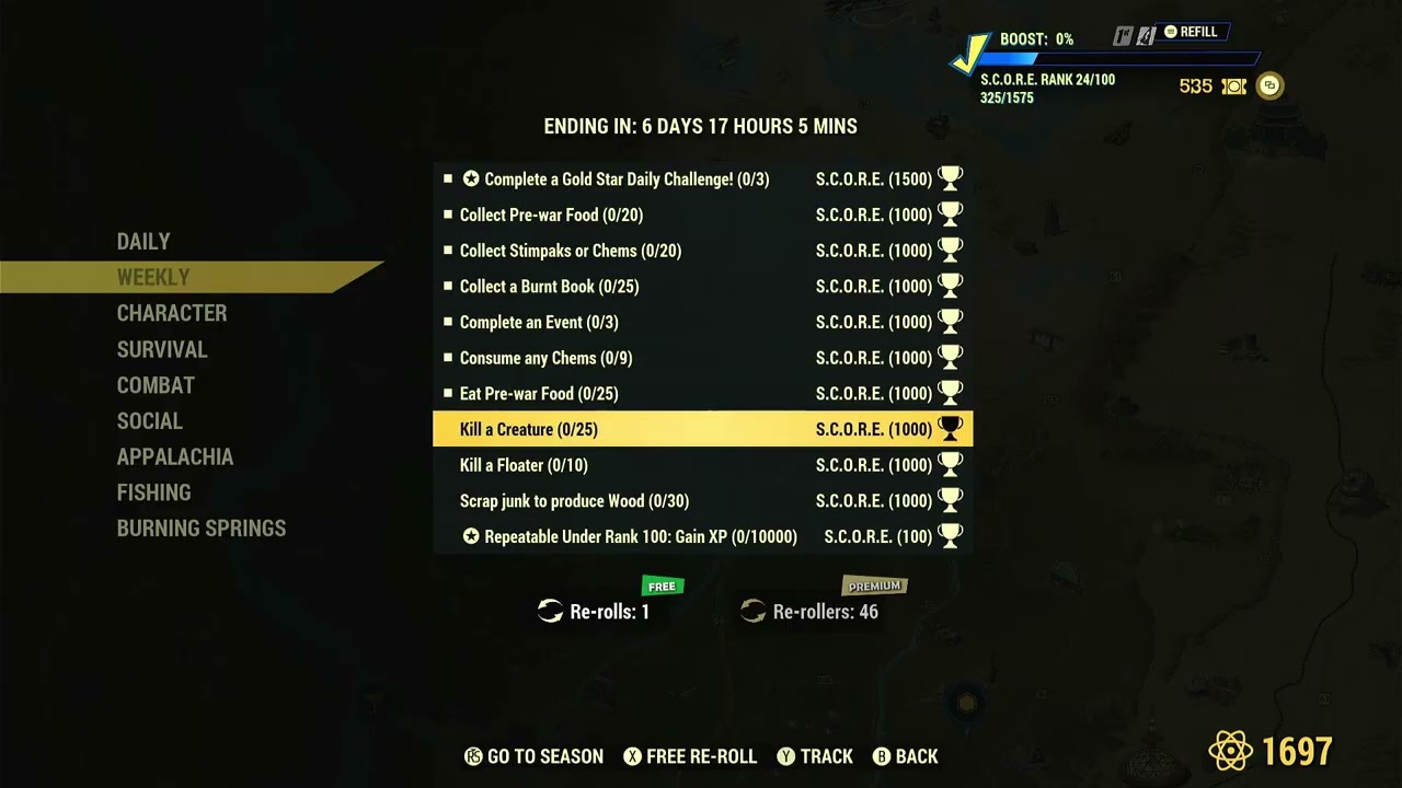 Weekly Challenges for Fallout 76 on 03/10/2026-03/16/2026