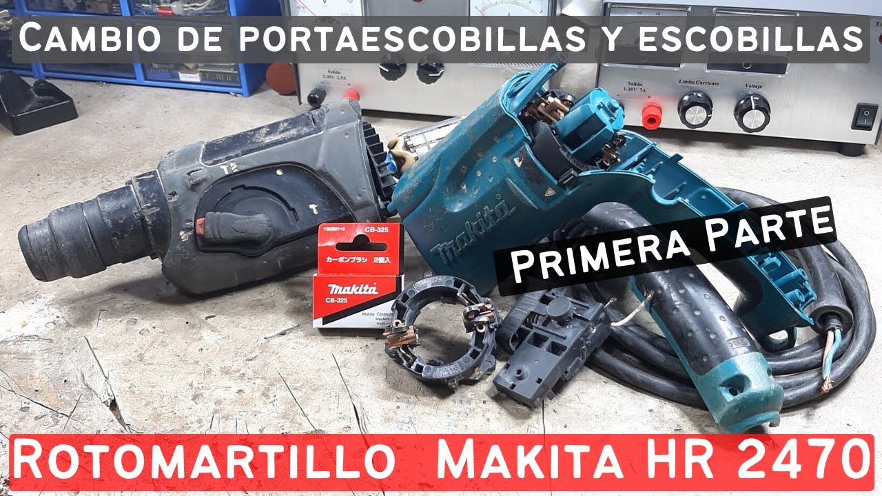 Cambio de  portaescobillas y escobillas rotomartillo Makita HR2470 – Primera Parte