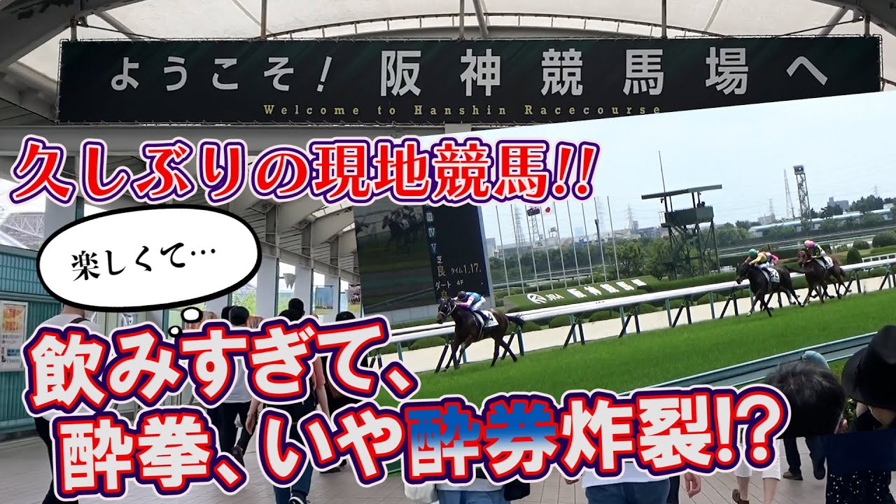 【競馬実戦】現地でナマ検証馬券成功？何年ぶりの阪神競馬でしょうか、天気もいいし、お酒が進んでしまいました。