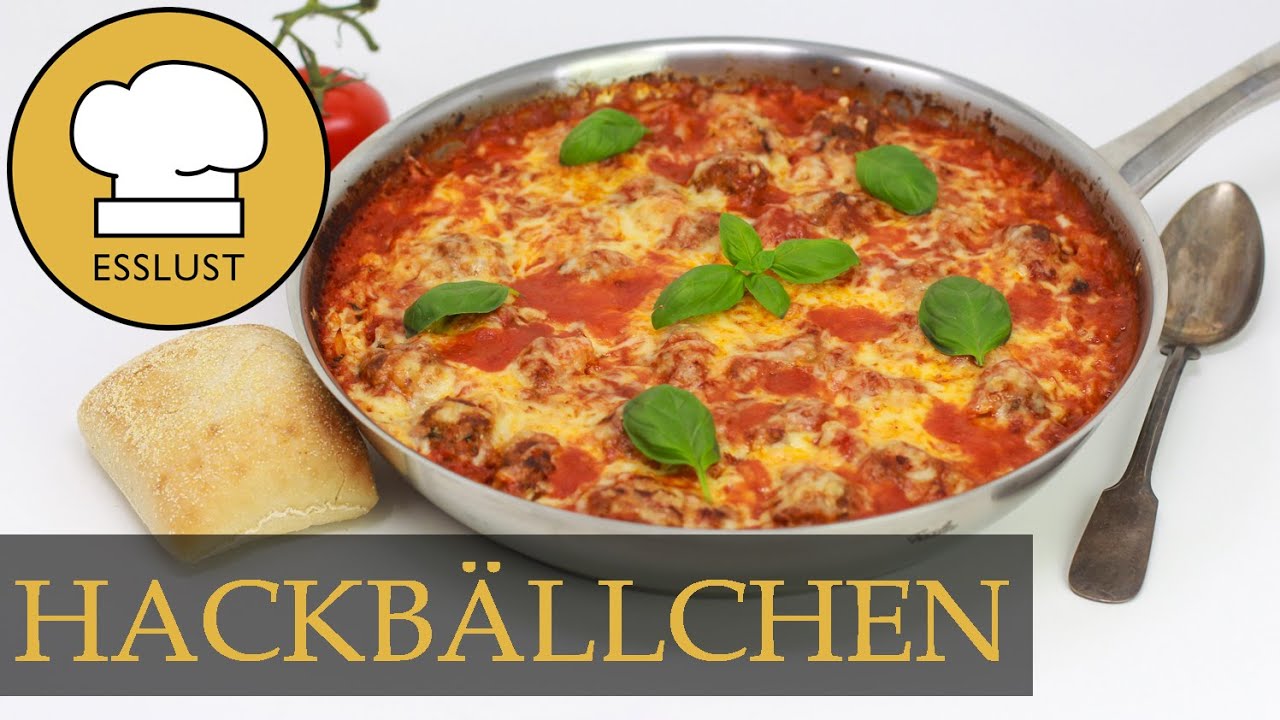 HACKBÄLLCHEN mit KRITHARAKI in Tomaten-Käse-Sauce