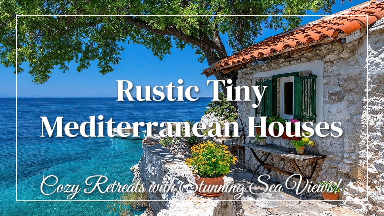 Rustic Tiny Mediterranean Houses: Cozy Retreats with Stunning Sea Views!