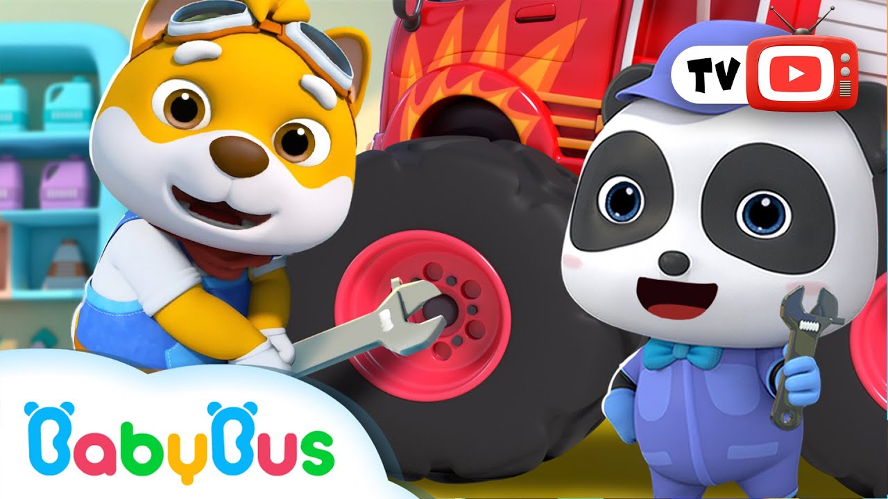 Mecanicul Zac vine în ajutor 🚨 și Alte Cântece BabyBus în Română 🔧 Cântece Copii de Grădiniță