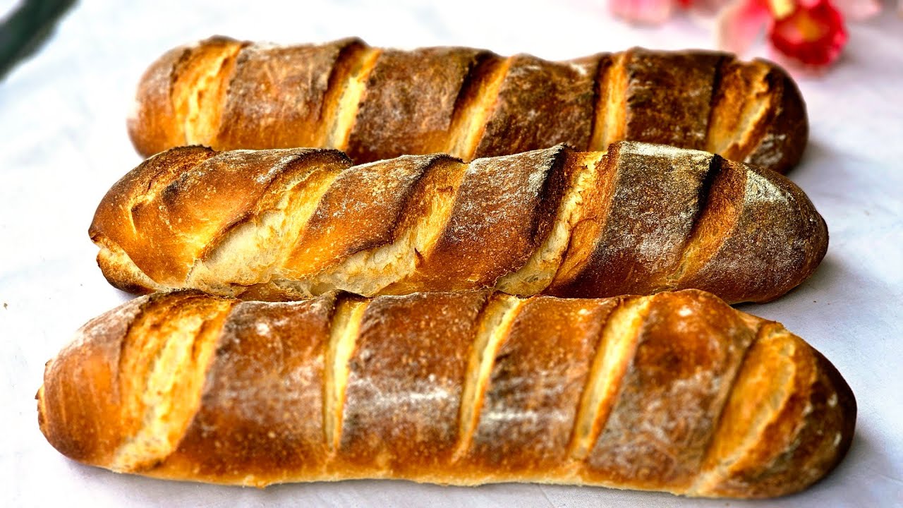 🥖 Stop Buying Baguette! This Easy Homemade Bakery-Style Recipe Is Incredible