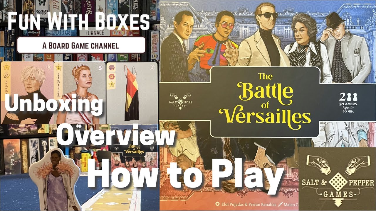 The Battle of Versailles 2 Player Board Game | Salt and Pepper Games | Overview & How to Play