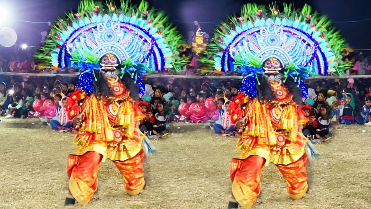 এত লোকের মাঝে বিরাট অসুর নাচ | Golak Bihari Mahato Chhou Nach | Chhau Nach | Purulia Chhou Nach 