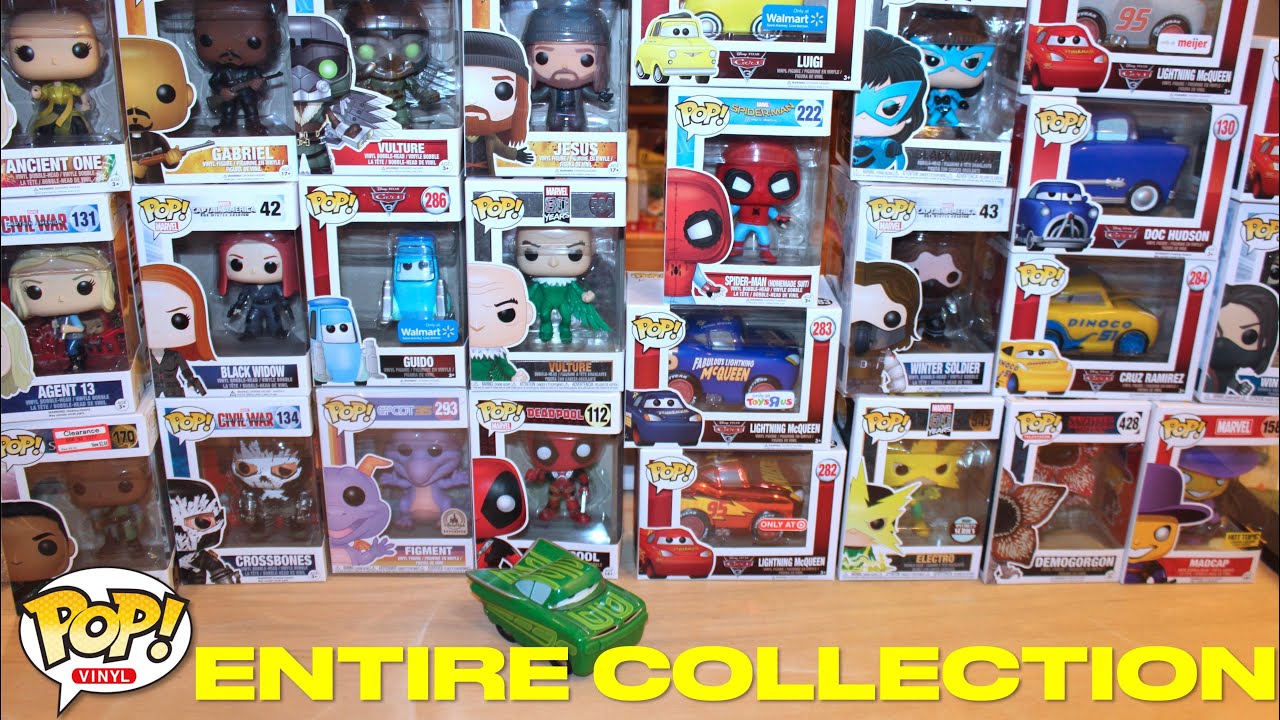 Funko Pop! Vinyl Figures Entire Collection - Disney Cars, Marvel, Walking Dead, Stranger Things